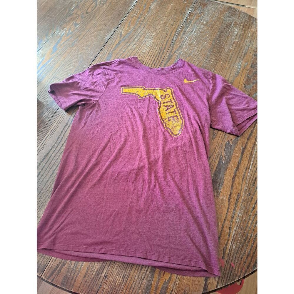 Medium Nike Florida State Burgandy Gold The Nike Tee Short Sleeve Tshirt Shirt